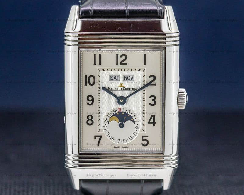 Jaeger LeCoultre Reverso Grande Calendar SS Silver Dial 