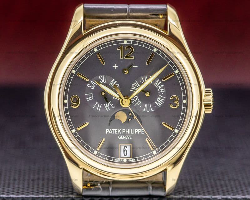 Patek Philippe Annual Calendar Grey Dial 18K Yellow Gold