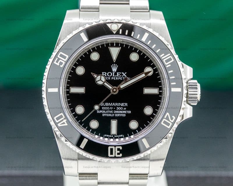 Rolex Submariner No Date Ceramic Bezel SS