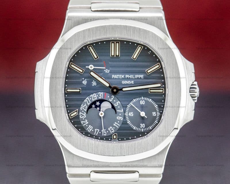 Patek Philippe Jumbo Nautilus 5712 Moonphase Power Reserve SS 