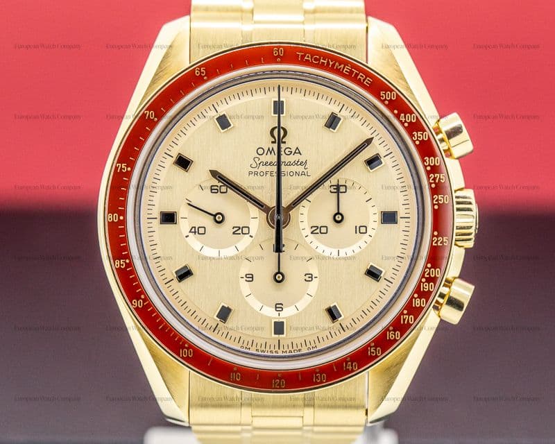 Omega Apollo XI 50th Anniversary Speedmaster 18K YG UNWORN