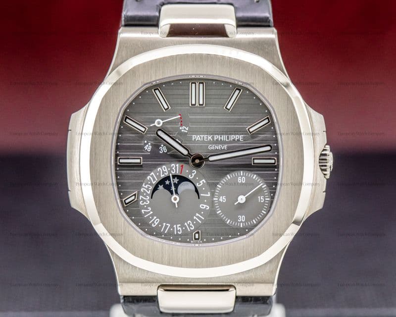 Patek Philippe Nautilus Power Reserve Moonphase 18K White Gold UNWORN