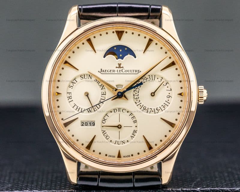 Jaeger LeCoultre Master Ultra Thin Perpetual Calendar Rose Gold / Cream Dial 