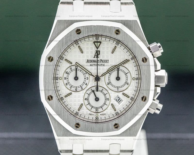 Audemars Piguet Royal Oak Chronograph White Dial SS FULL SET