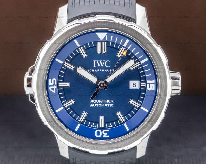 IWC Aquatimer Automatic Expedition Jacques Cousteau Blue Dial SS / Rubber