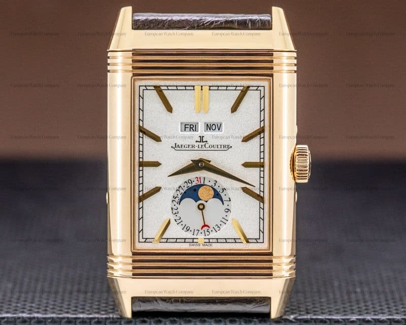 Jaeger LeCoultre Reverso Tribute Calendar 18K Rose Gold