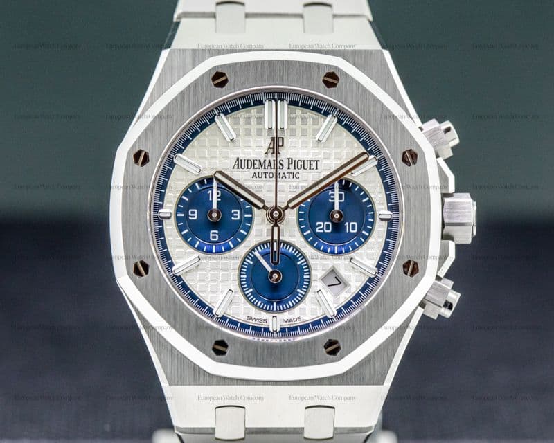 Audemars Piguet Royal Oak Chronograph Silver Dial SS 38MM 
