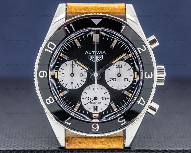 TAG Heuer Autavia Heritage Chronograph SS/Strap "Panda Dial"