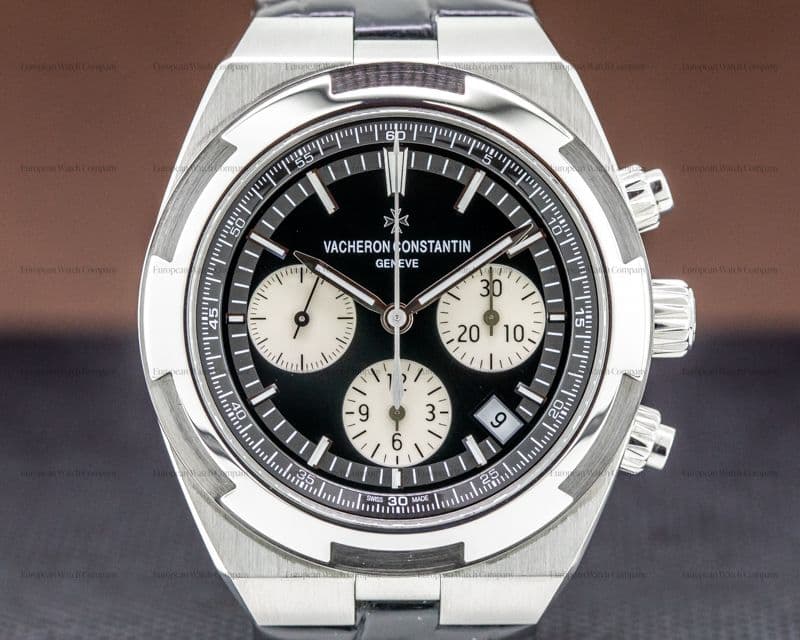 Vacheron Constantin Overseas Chronograph Black Panda Dial SS / SS UNWORN