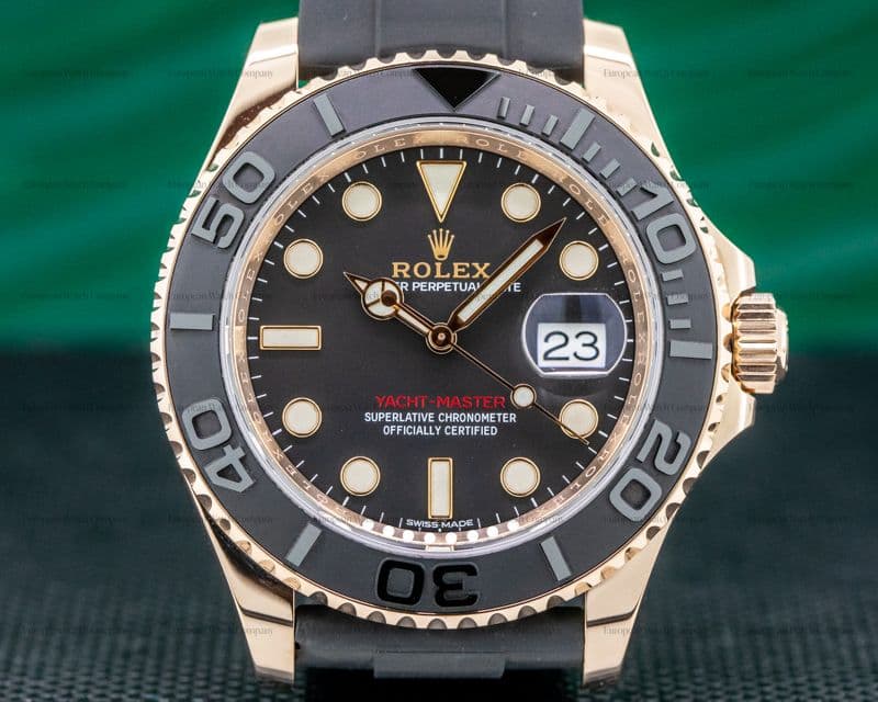 Rolex Yacht Master 18K Rose Gold / Rubber 40MM