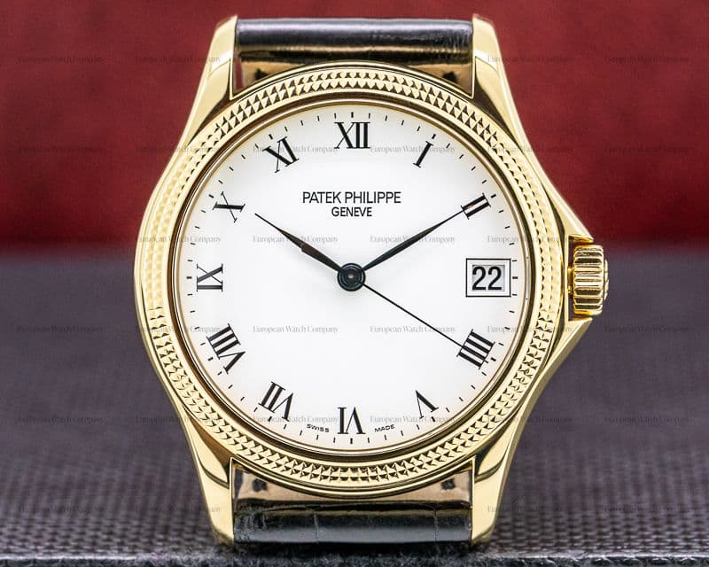 Patek Philippe Calatrava 18K Yellow Gold Hobnail Bezel 37MM