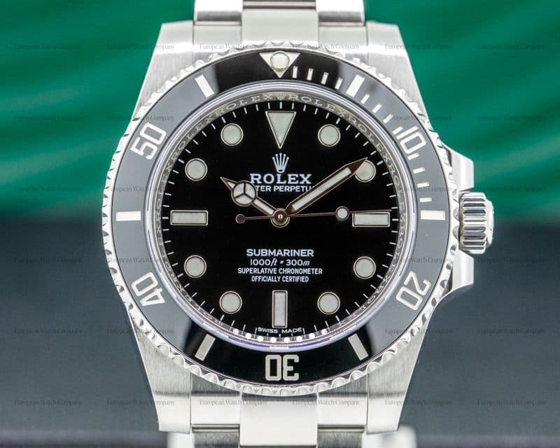 Rolex Submariner No Date Ceramic Bezel SS