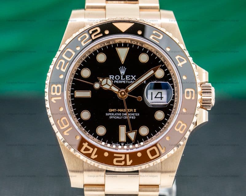 Rolex GMT Master II 18K Everose Ceramic Root Beer  