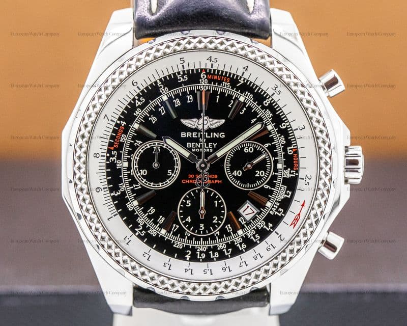 Breitling Bentley Motors T Speed Chonograph Black Dial SS