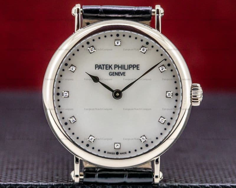 Patek Philippe Ladies Calatrava New York 2017 Special Edition 18K WG MOP Dial LIMITED 