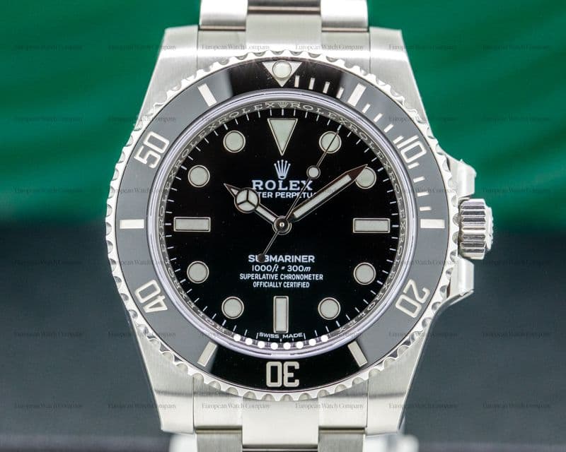 Rolex Submariner No Date Ceramic Bezel SS UNWORN
