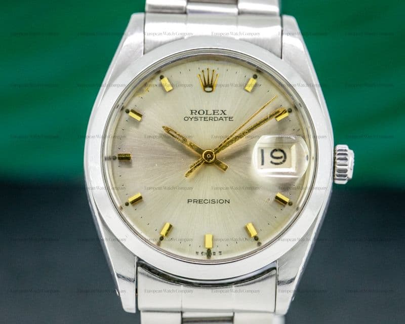 Rolex Oyster Date SS Silver Dial Bracelet c. 1966