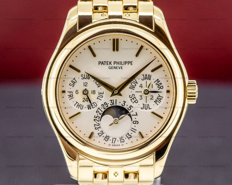 Patek Philippe Perpetual Calendar / 18K Yellow Gold Bracelet