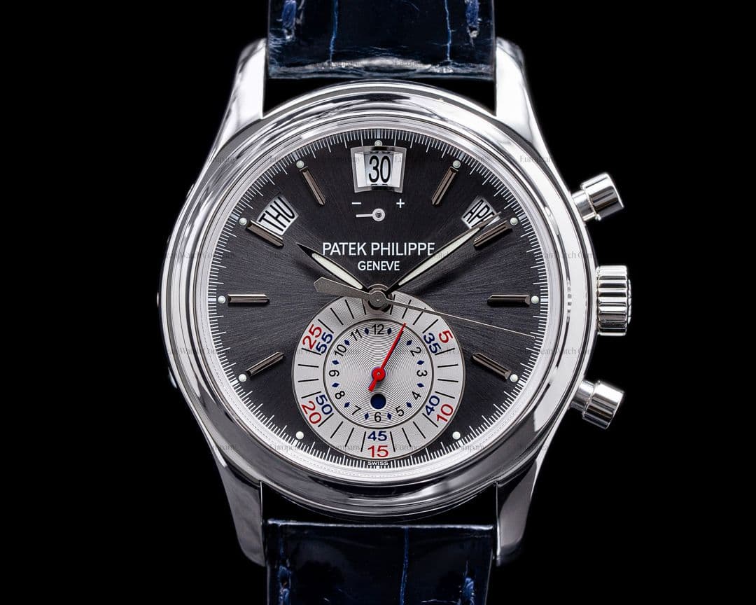 Patek Philippe Annual Calendar 5960P Chronograph Platinum Grey Dial PATEK SERVICED
