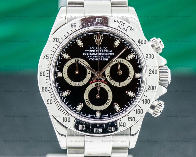 Rolex Daytona Black Dial SS FULL SET 