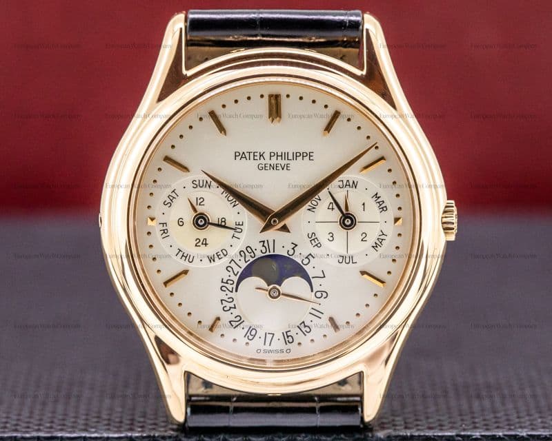 Patek Philippe Perpetual Calendar Rose Gold Silver Dial EARLY