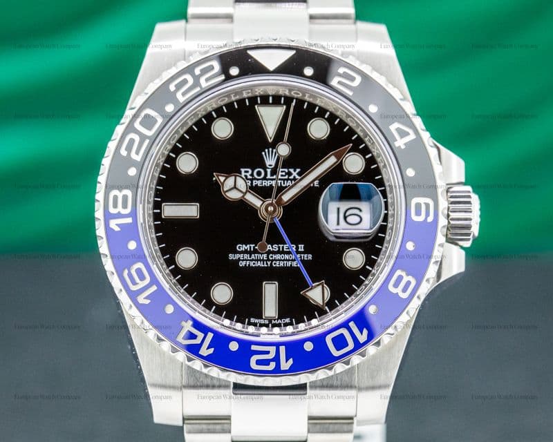 Rolex GMT Master II 116710 Ceramic Black & Blue "Batman" SS 