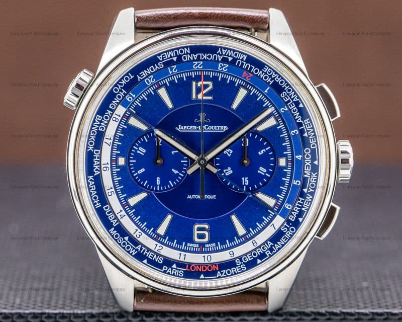 Jaeger LeCoultre Polaris Chronograph WT Titanium Blue Dial 