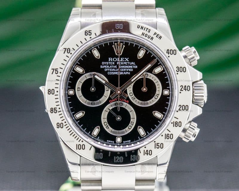 Rolex Daytona Black Dial SS NEW OLD STOCK FULLY STICKERED