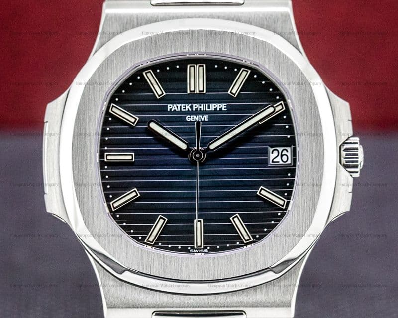 Patek Philippe Jumbo Nautilus Blue Dial SS FULL SET 