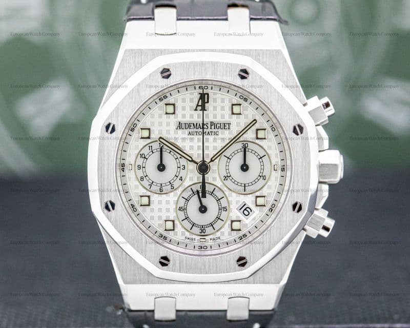 Audemars Piguet Royal Oak Chronograph 18K White Gold / Alligator