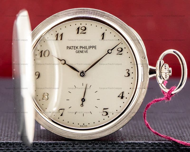 Patek Philippe White Gold Hunter Pocket Watch 48MM 