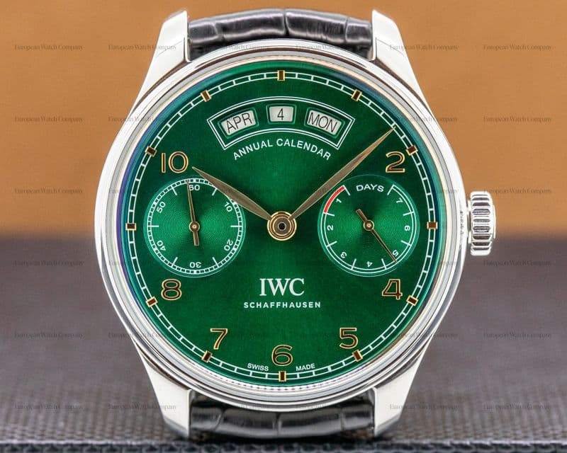 IWC Portuguese Annual Calendar SS Limited Green Dial "Middle East" UNWORN