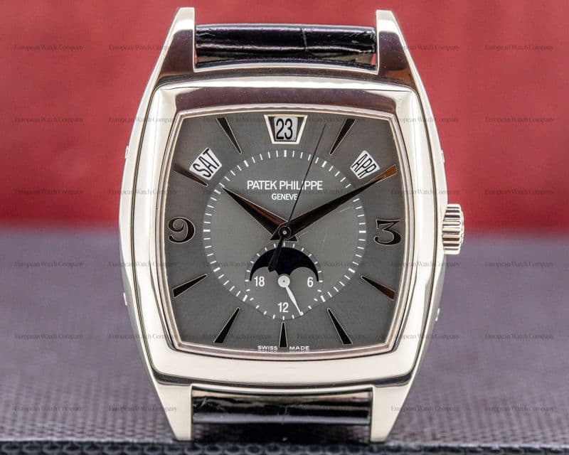 Patek Philippe Gondolo Calendario 5135G 18K White Gold Grey Dial 