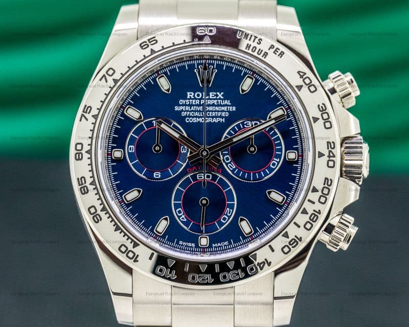 Rolex Daytona 116509 Blue Dial 18K White Gold 