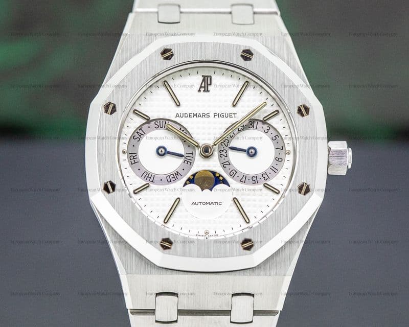 Audemars Piguet Royal Oak Day Date Moon White Dial SS