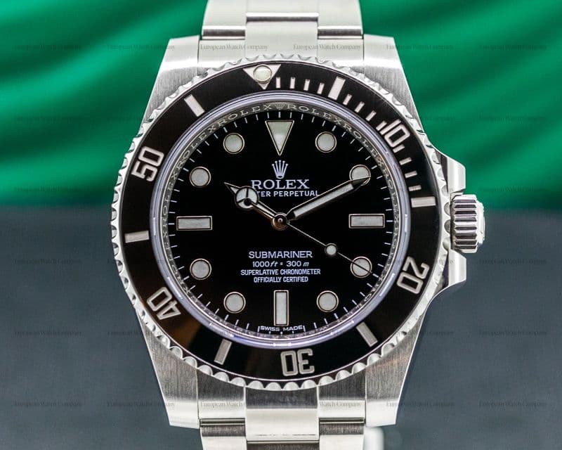 Rolex Submariner No Date Ceramic Bezel SS
