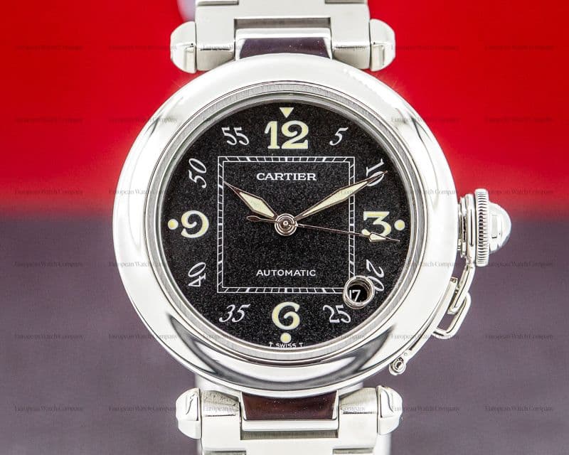 Cartier Pasha C Black Dial SS