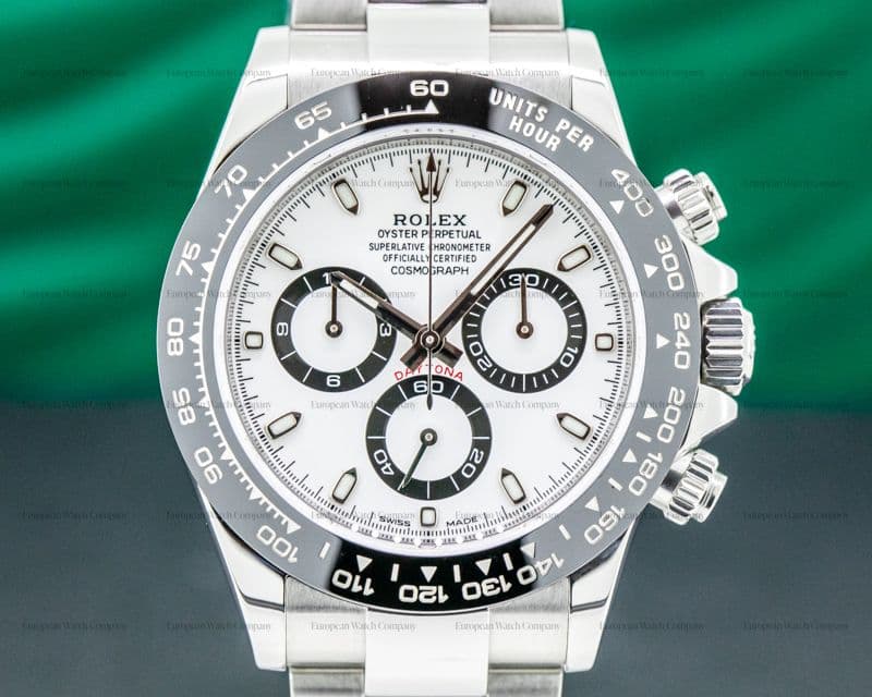 Rolex Daytona Ceramic Bezel SS / White Dial 