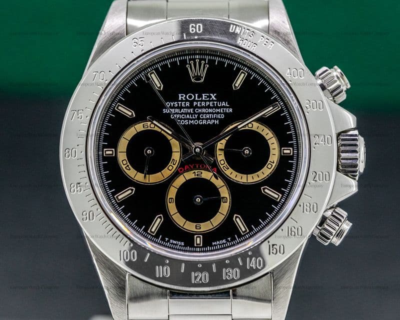 Rolex PATRIZZI Daytona SS Black Dial Zenith FULL SET  