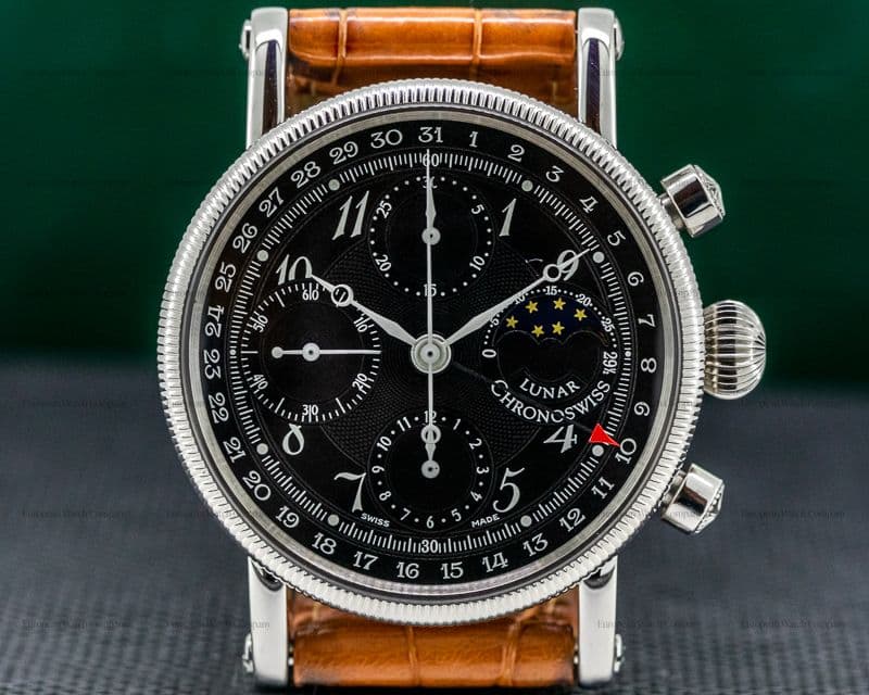 Chronoswiss Lunar Chronograph SS Black Dial