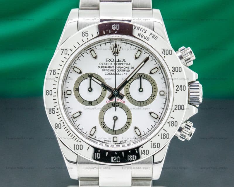 Rolex Daytona 116520 White Dial SS FULL SET