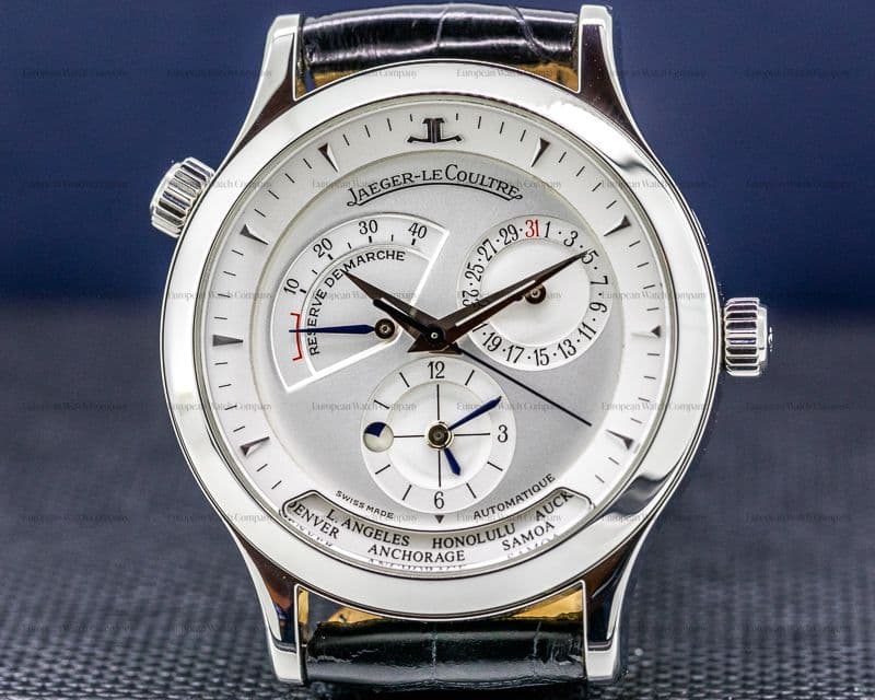 Jaeger LeCoultre Master Geographic Steel Silver Dial / Deployment 