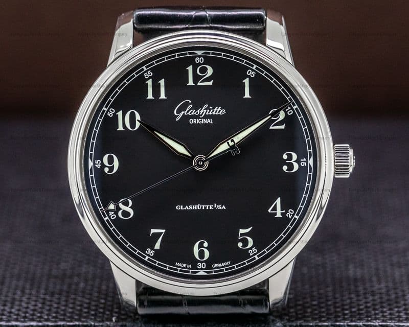Glashutte Original Senator Excellence SS Black Dial 