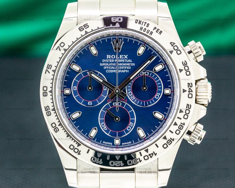 Rolex Daytona 116509 Blue Dial 18K White Gold 