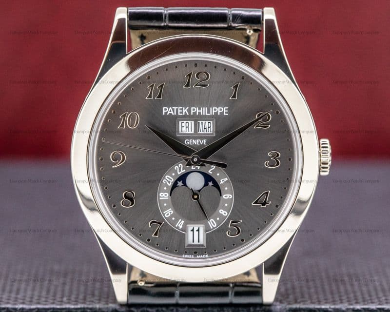 Patek Philippe Annual Calendar Anthracite Dial 18K White Gold 