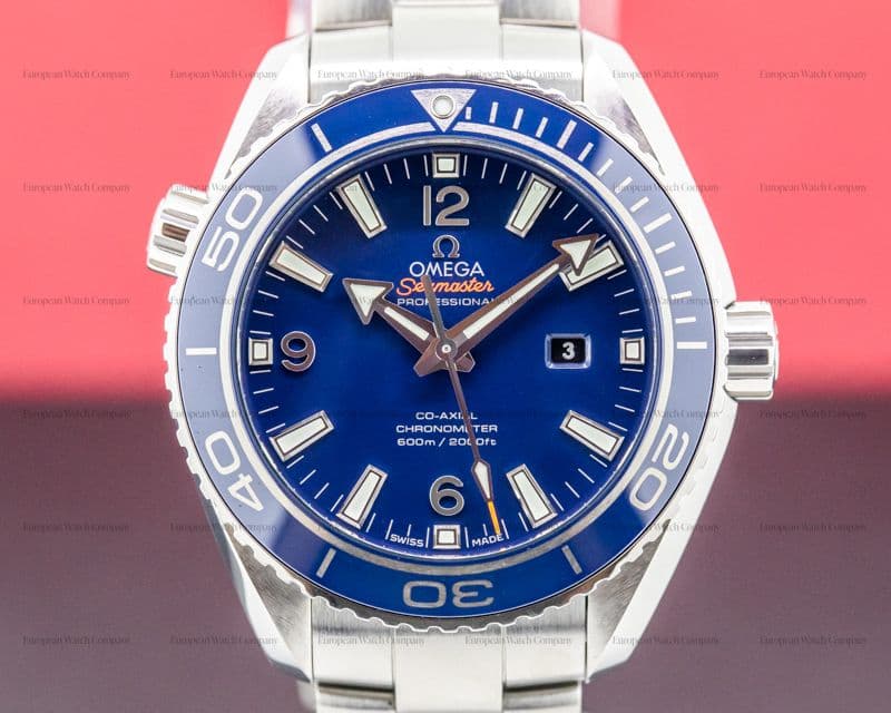 Omega Seamaster Planet Ocean Co-Axial Blue Dial Titanium