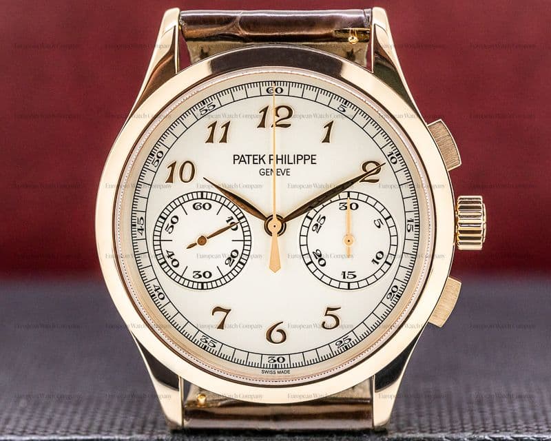 Patek Philippe Chronograph 5170 18K Rose Gold Silver Dial 