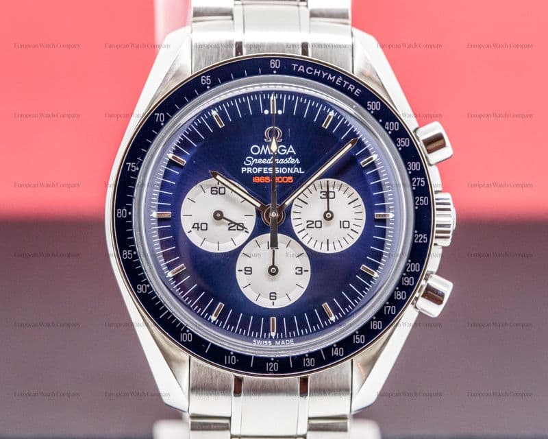 Omega Speedmaster Professional Gemini 4 RARE SS Blue Dial COMPLETE