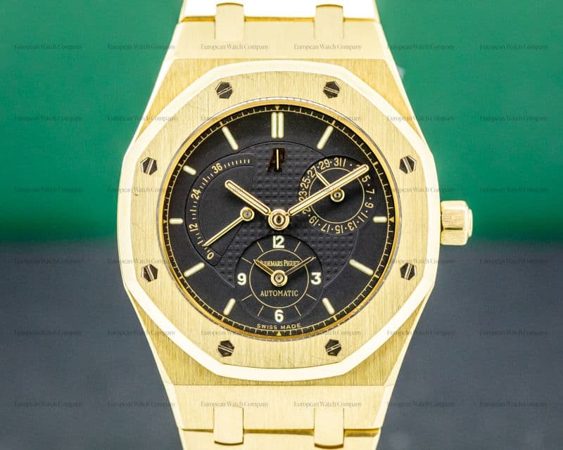 Audemars Piguet Royal Oak Dual Time 18K Yellow Gold Black Dial 36MM