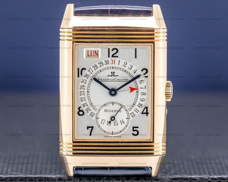 Jaeger LeCoultre Reverso Calendar Grand Taille Day Date 18K Rose Gold